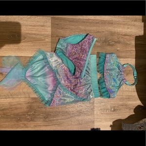 3T 3 piece mermaid girl swimsuit
